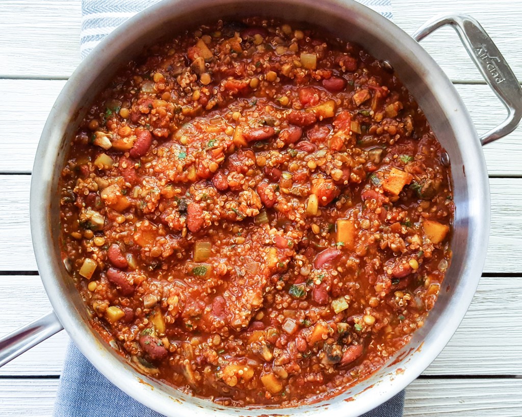 Butternut, Lentil and Quinoa&nbsp;Chili